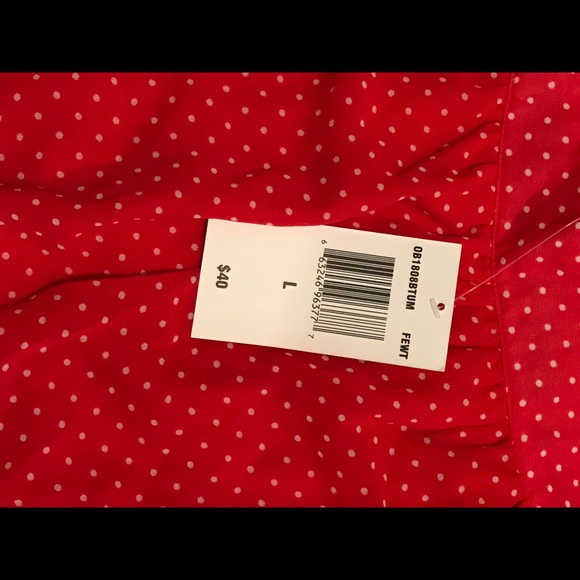 Olsenboye polka dot hi low skirt - Picture 7 of 7